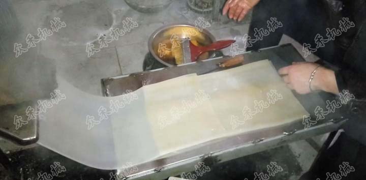 手工切搟面皮自制涼皮搟面皮面筋怎么做好吃